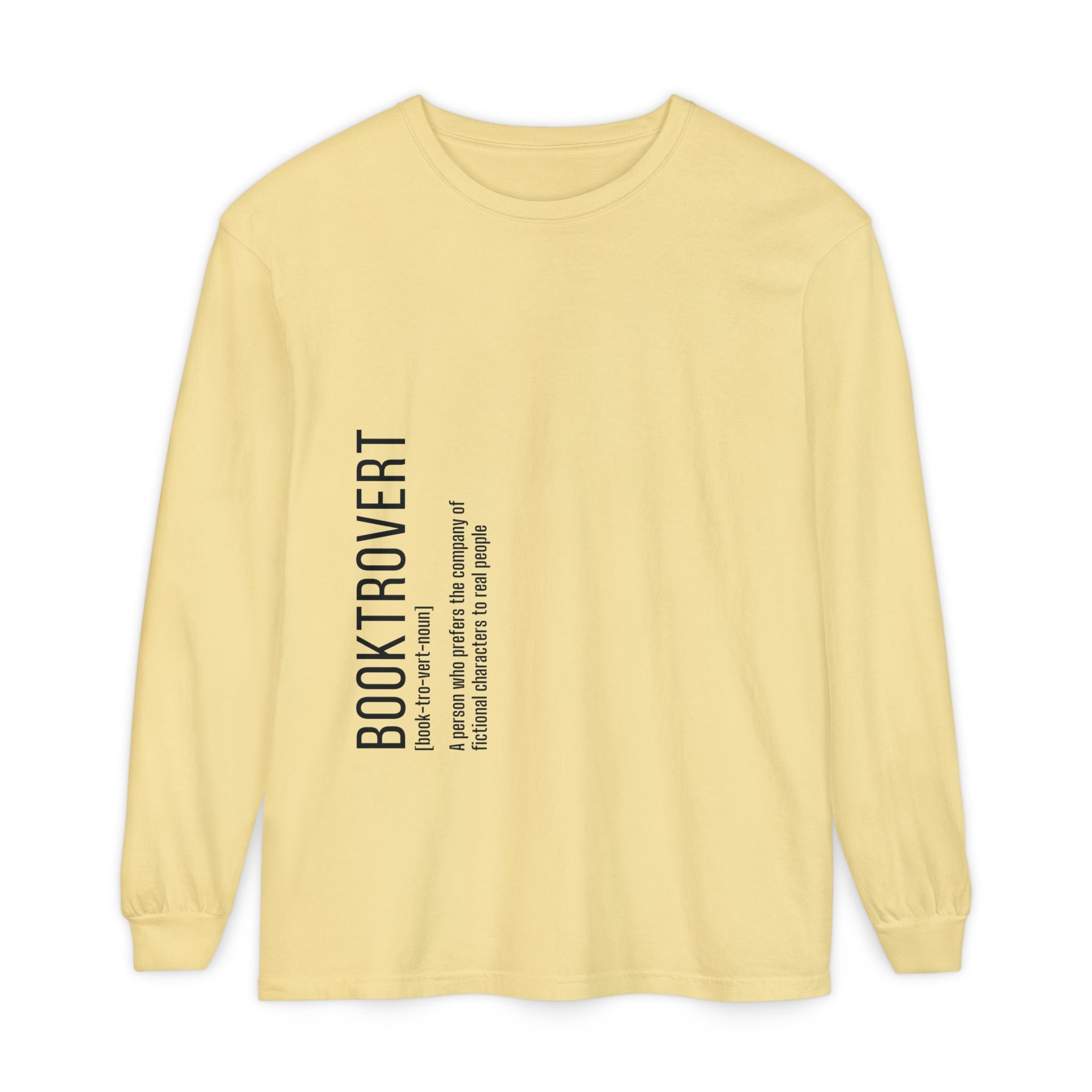 Comfort Colors 6014 Unisex  Long Sleeve T-Shirt | Booktrovert Graphic Print