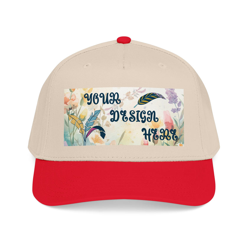 Customizable OTTO 31-069 Mid Profile 5 Panel Baseball Cap