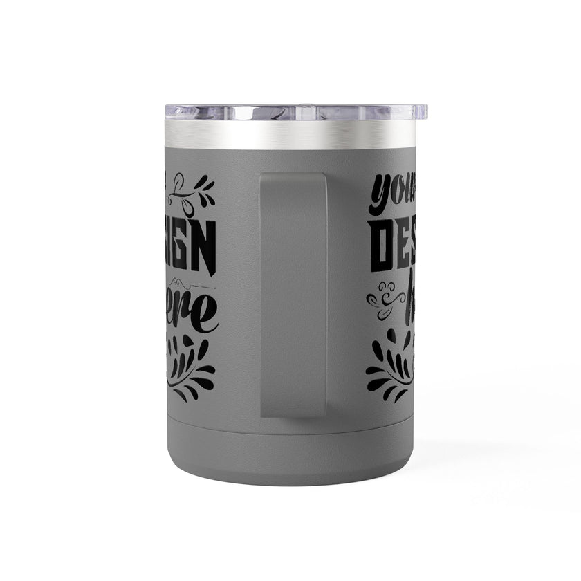 Customizable Polar Camel 15oz Stainless Steel Coffee Mug Tumbler Lid