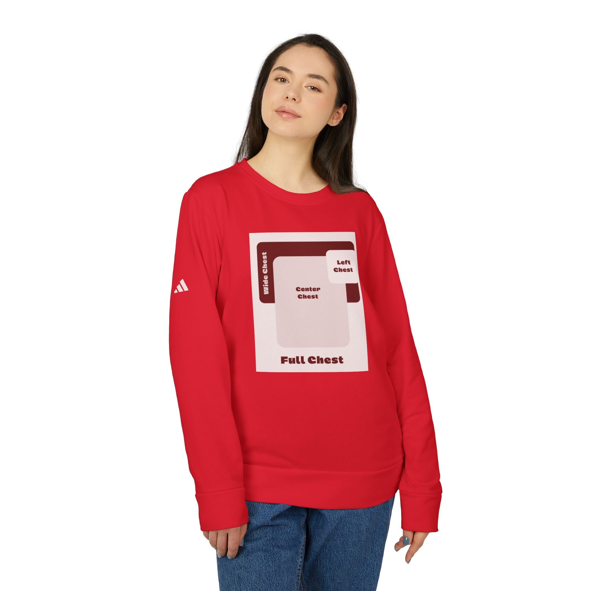 Customizable Adidas A434 Unisex Fleece Crewneck Sweatshirt