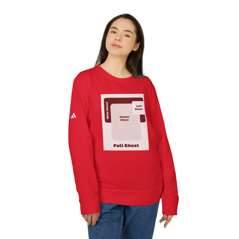 Customizable Adidas A434 Unisex Fleece Crewneck Sweatshirt