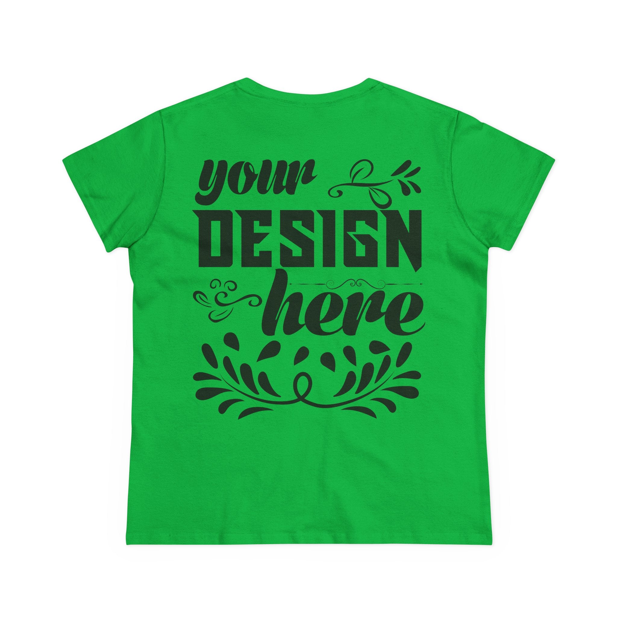 Customizable Gildan 5000L Womens Midweight Cotton Short Sleeve T-Shirt