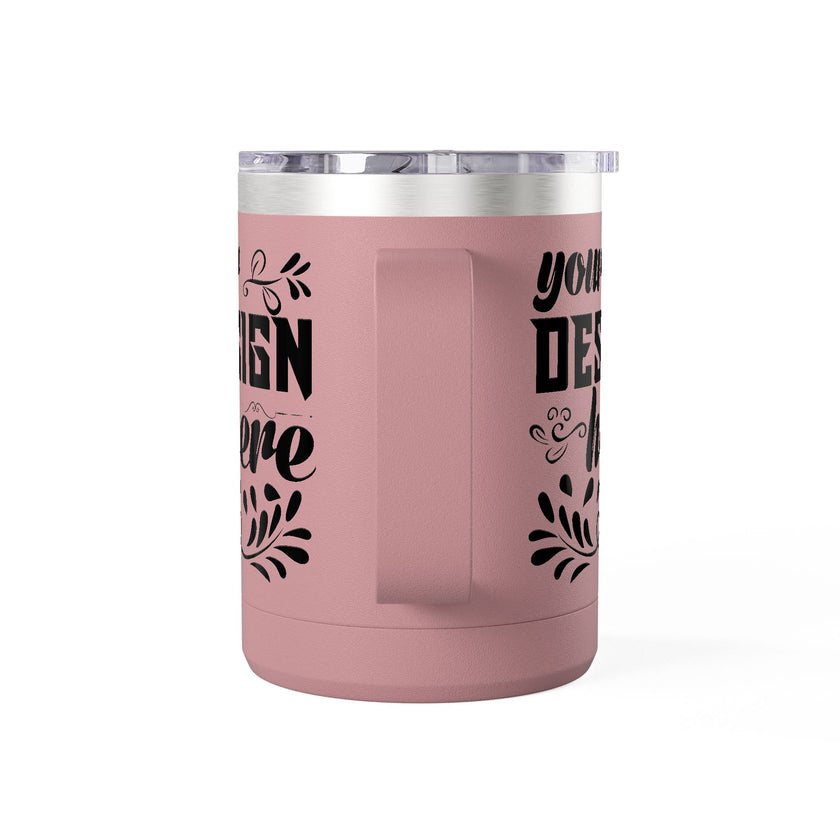 Customizable Polar Camel 15oz Stainless Steel Coffee Mug Tumbler Lid