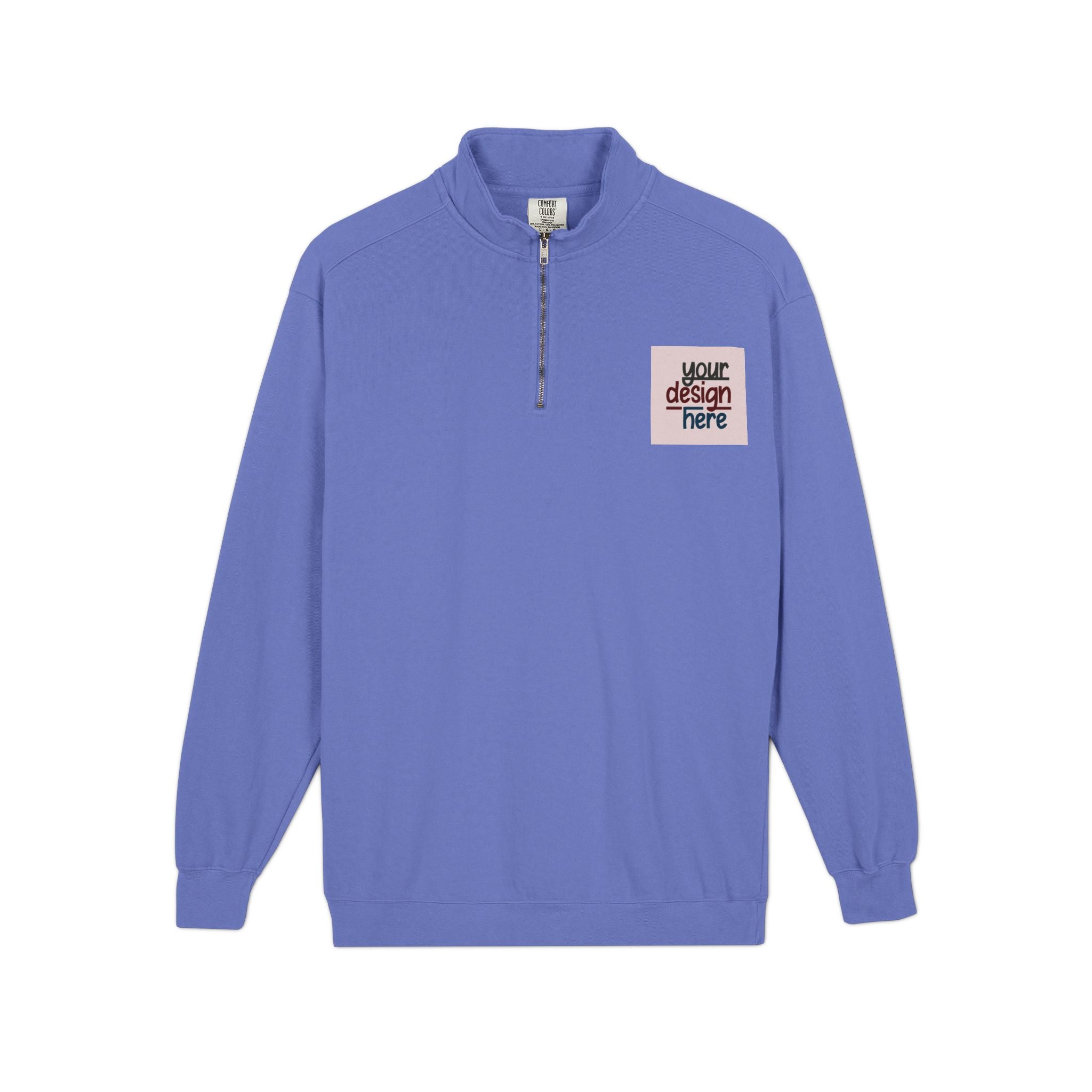 Customizable Comfort Colors 1580 Unisex Quarter Zip Sweatshirt