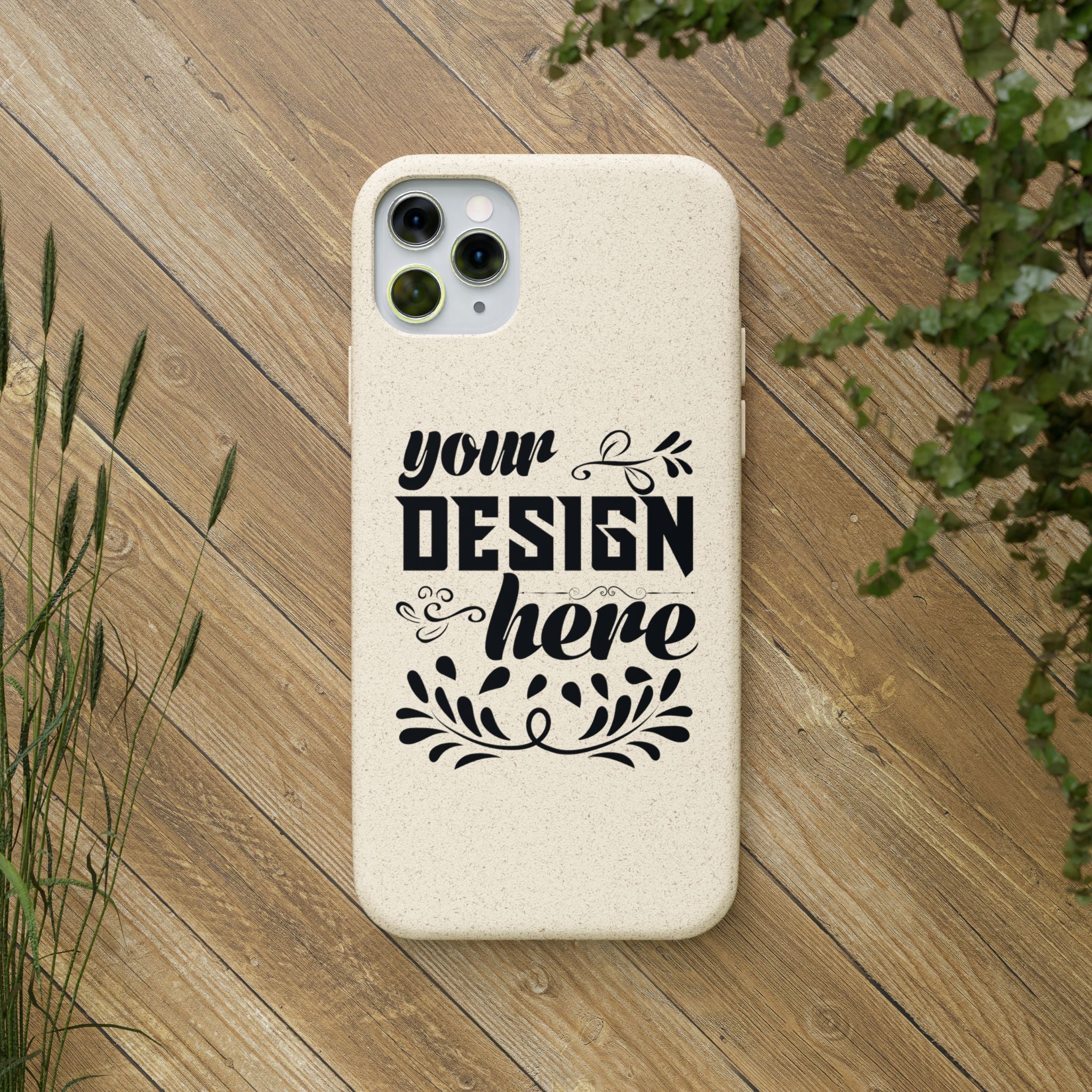 Customizable Biodegradable Phone Case Matte Finish Wireless Charging