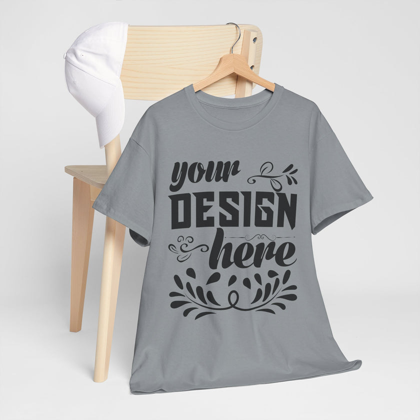 Customizable Gildan 5000 Unisex Heavy Cotton T-Shirt Classic Fit