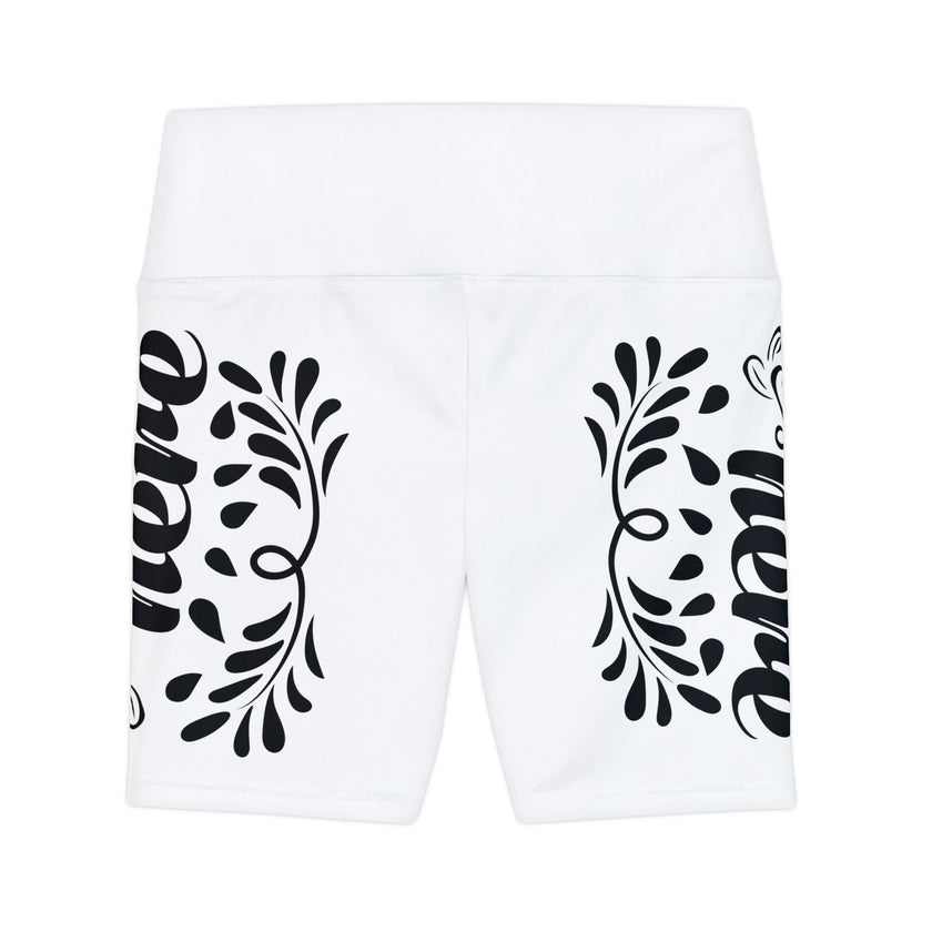 Customizable Womens Workout Shorts All Over Print Medium Heavy