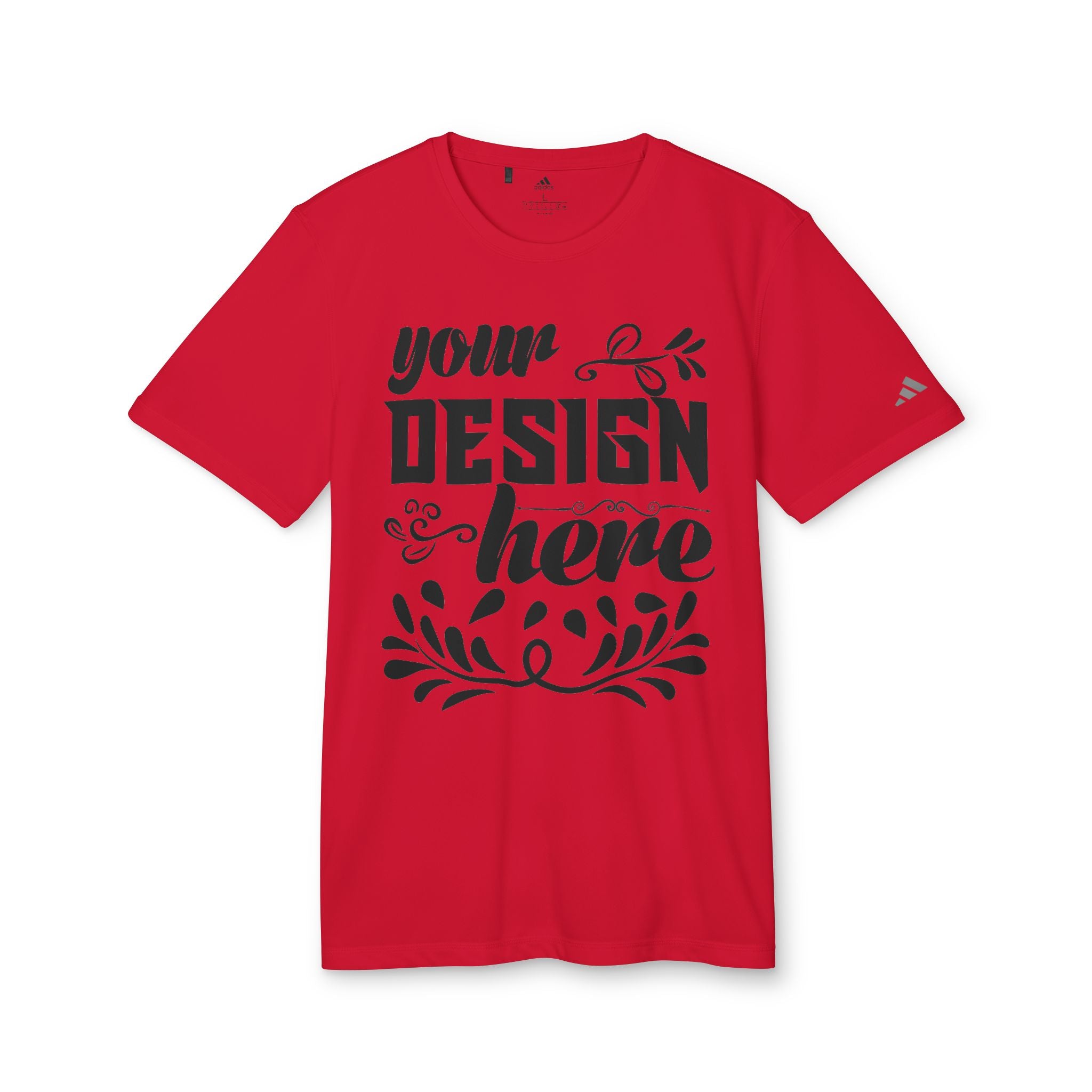 Customizable Adidas A376 Unisex Sport T-Shirt Regular Fit Performance