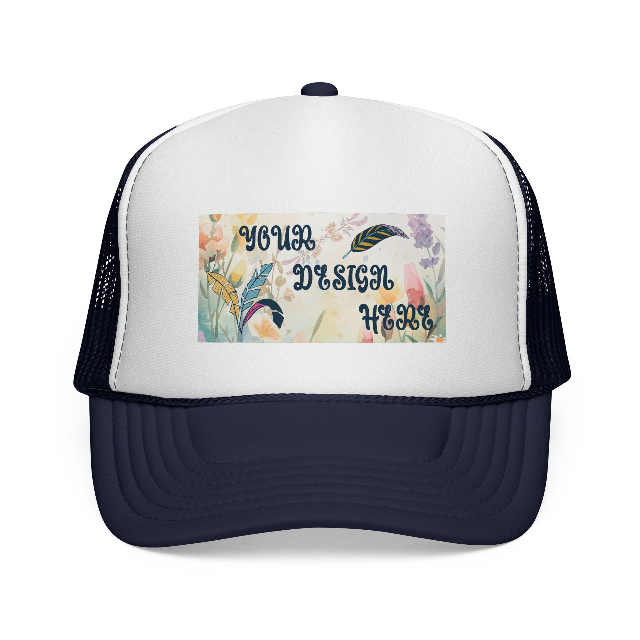 Customizable OTTO 39-165 Trucker Cap Foam Front Mesh Back Snapback