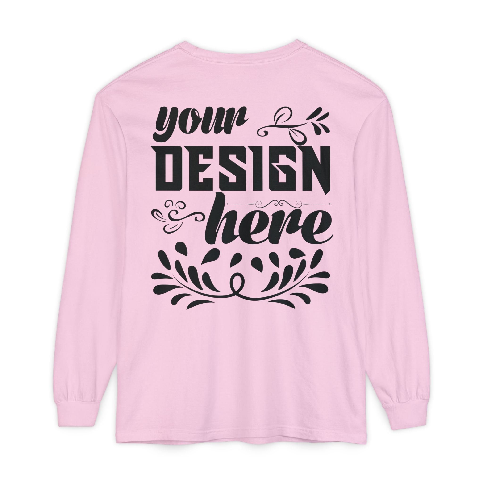 Customizable Comfort Colors 6014 Unisex Garment Dyed Long Sleeve T Shirt