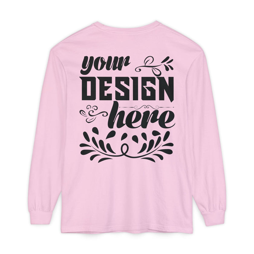 Customizable Comfort Colors 6014 Unisex Garment Dyed Long Sleeve T Shirt