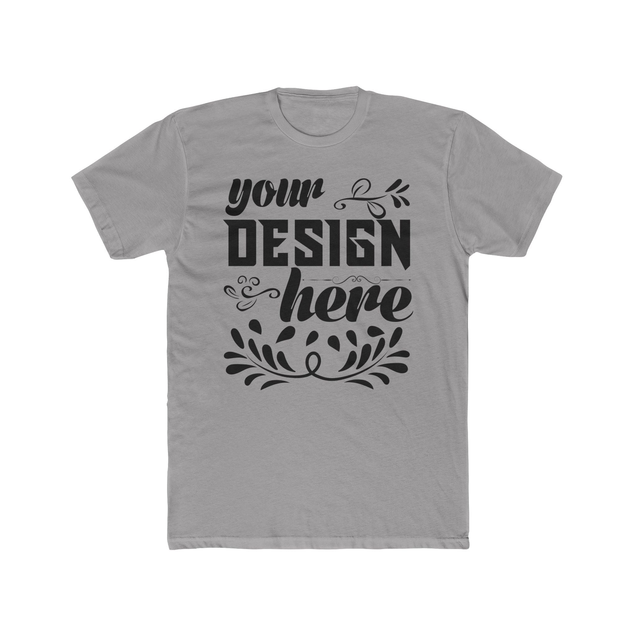 Customizable Next Level 3600 Unisex Cotton Crew Neck Short Sleeve Tee