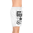 Customizable Mens Mid Length Swim Shorts All Over Print With Pockets