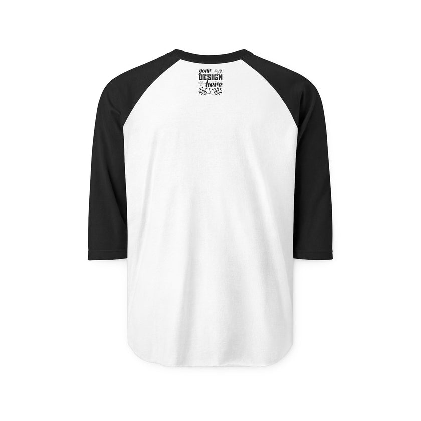 Customizable Tultex 245 Unisex 3\4 Sleeve Raglan Fine Knit Jersey Shirt