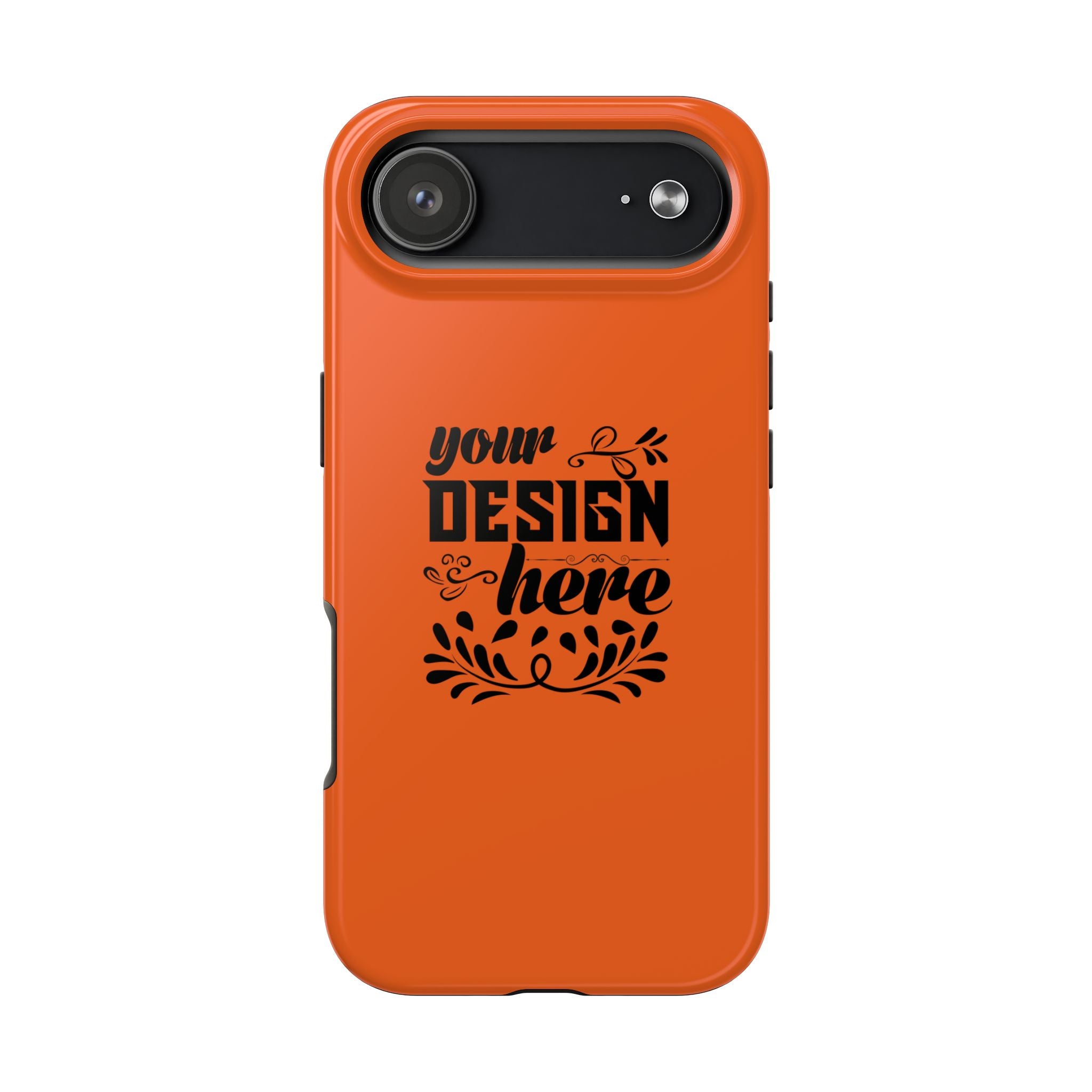 Customizable Tough Phone Case Glossy Dual Layer Wireless Charging