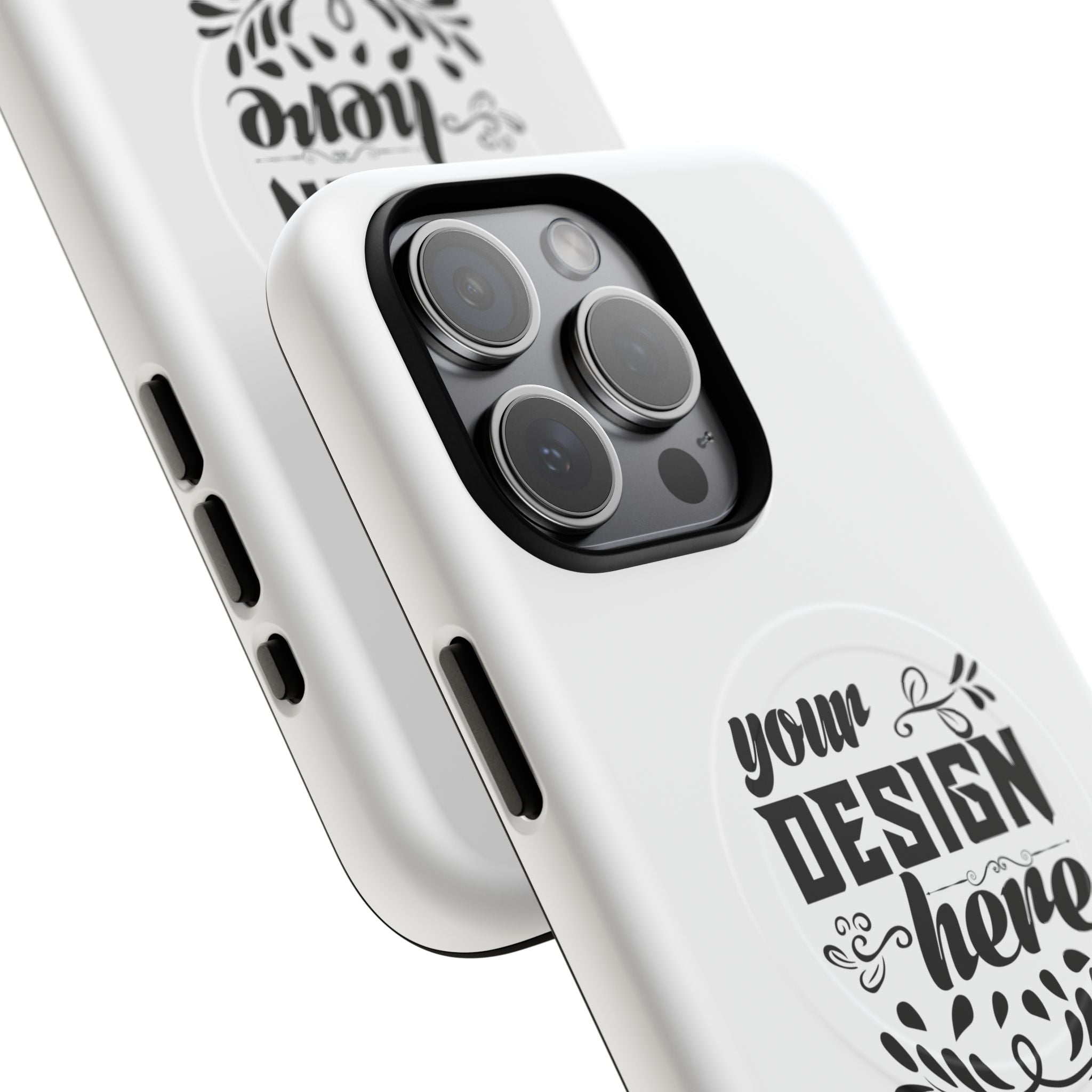 Customizable Tough Magnetic Phone Case Dual Layer Polycarbonate TPU Liner