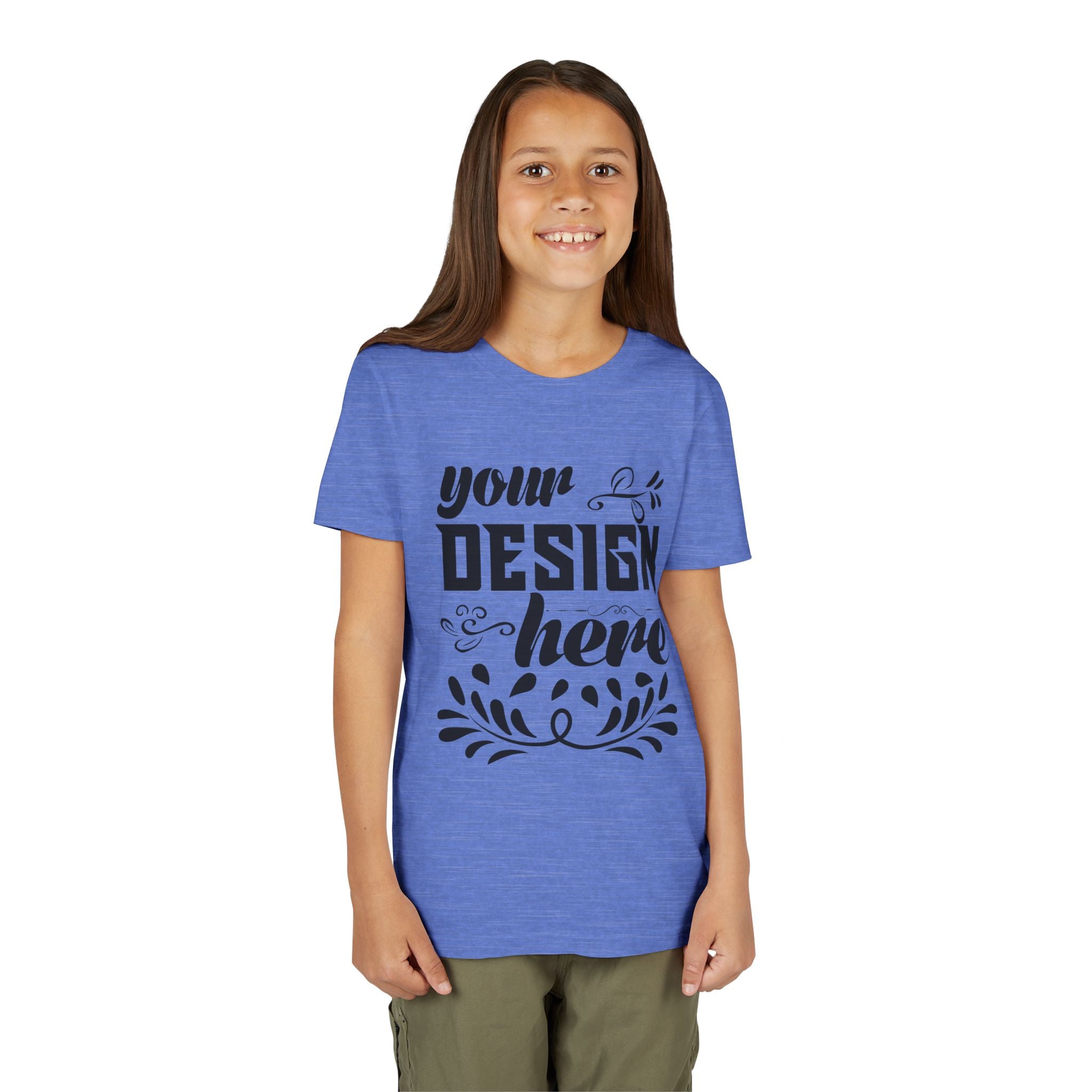 Customizable Bella+Canvas 3001Y Youth Short Sleeve T-Shirt Premium Fit