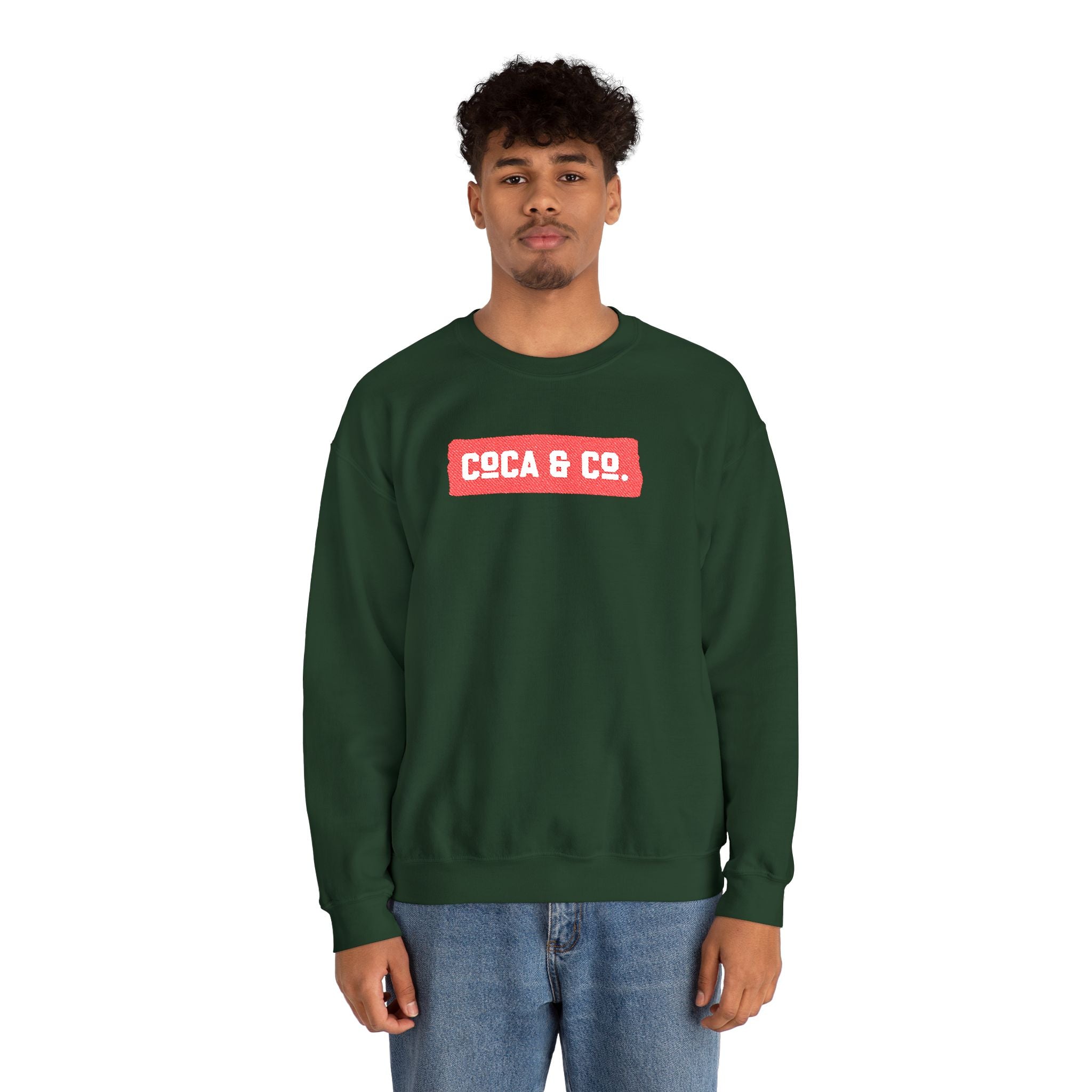Gildan 18000 Unisex Crewneck Sweatshirt | Coca & Co Embroidery
