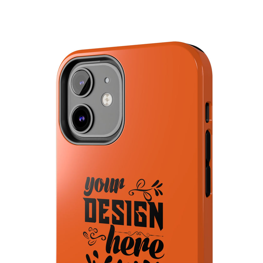 Customizable Tough Phone Case Glossy Dual Layer Wireless Charging