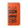 Customizable Flip Folio Phone Case With Card Slots Stand And Elastic Strap