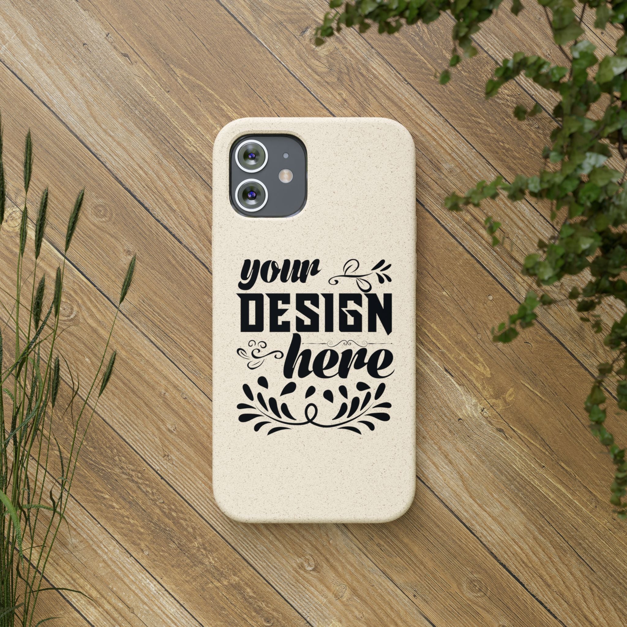 Customizable Biodegradable Phone Case Matte Finish Wireless Charging