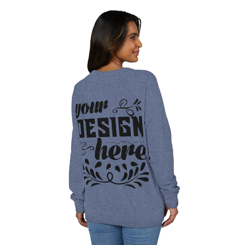 Customizable Lane Seven LS18004 Unisex French Terry Raglan Crewneck