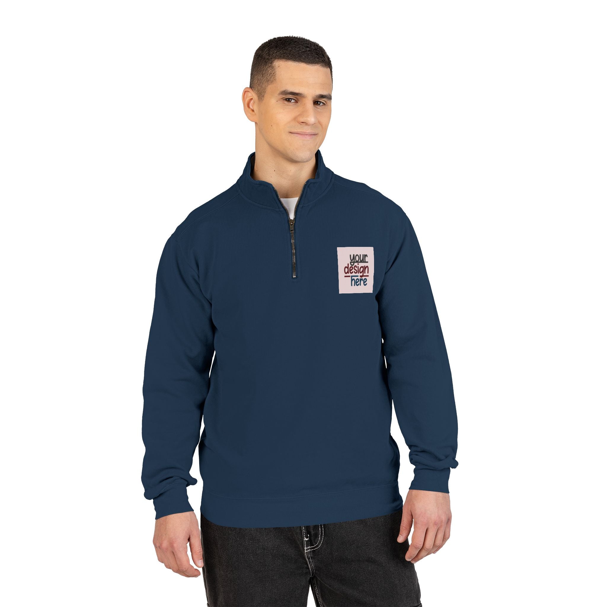Customizable Comfort Colors 1580 Unisex Quarter Zip Sweatshirt