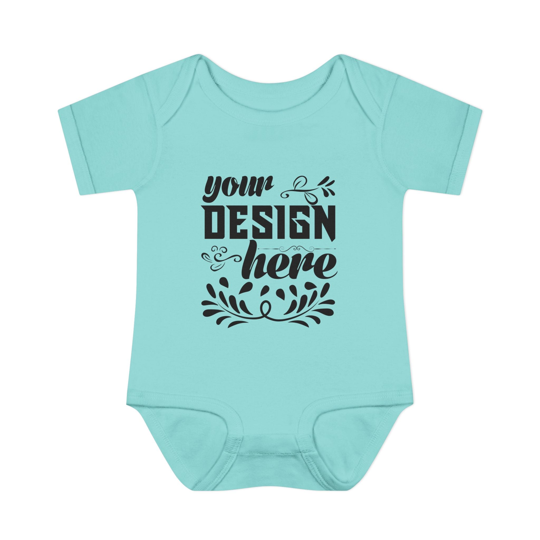 Customizable Infant Baby Rib Bodysuit Rabbit Skins 4400 Unisex