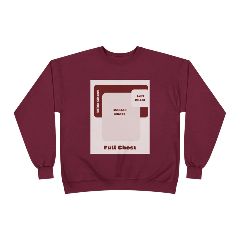 Customizable Unisex Hanes P160 EcoSmart Crewneck Sweatshirt Custom Print