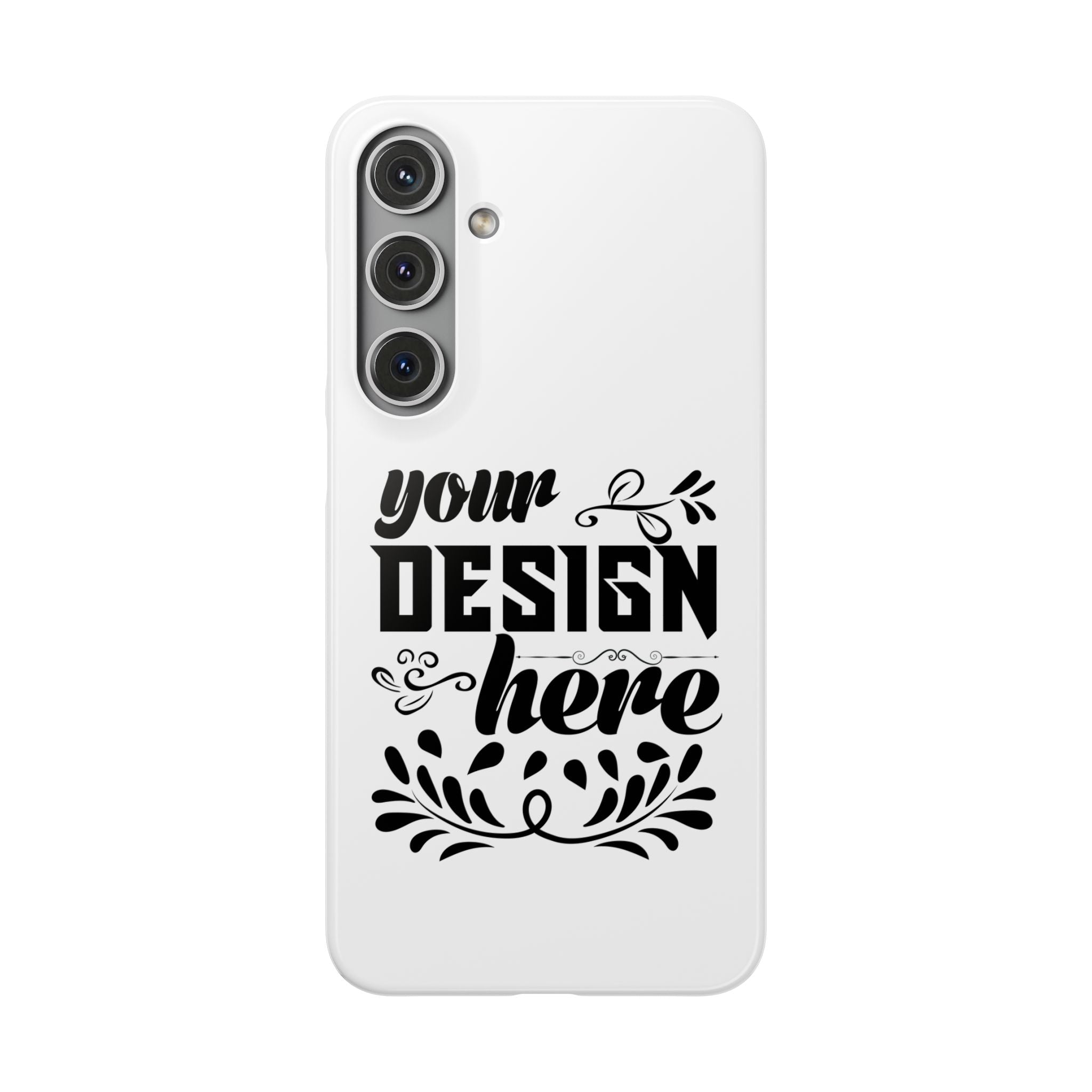 Customizable Snap Phone Case Slim Lightweight Polycarbonate Gloss Or Matte