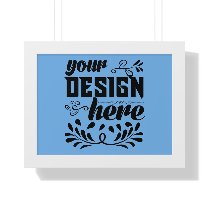 Customizable Framed Horizontal Poster on Matte Paper with Acrylic Cover