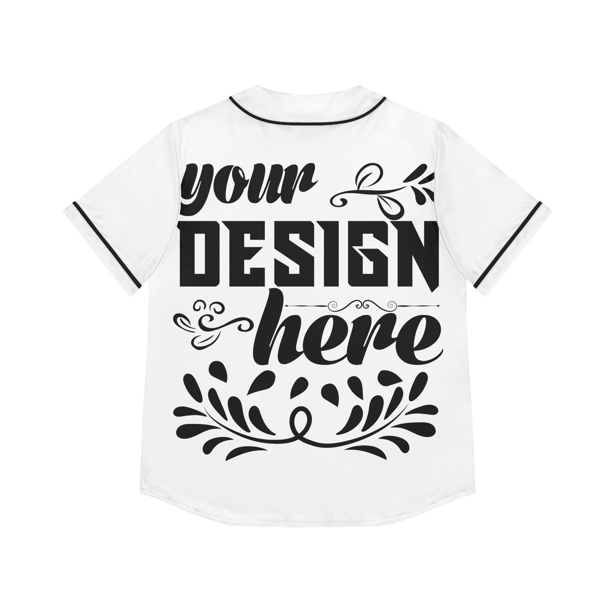 Customizable Womens Baseball Jersey Moisture Wicking Button Front