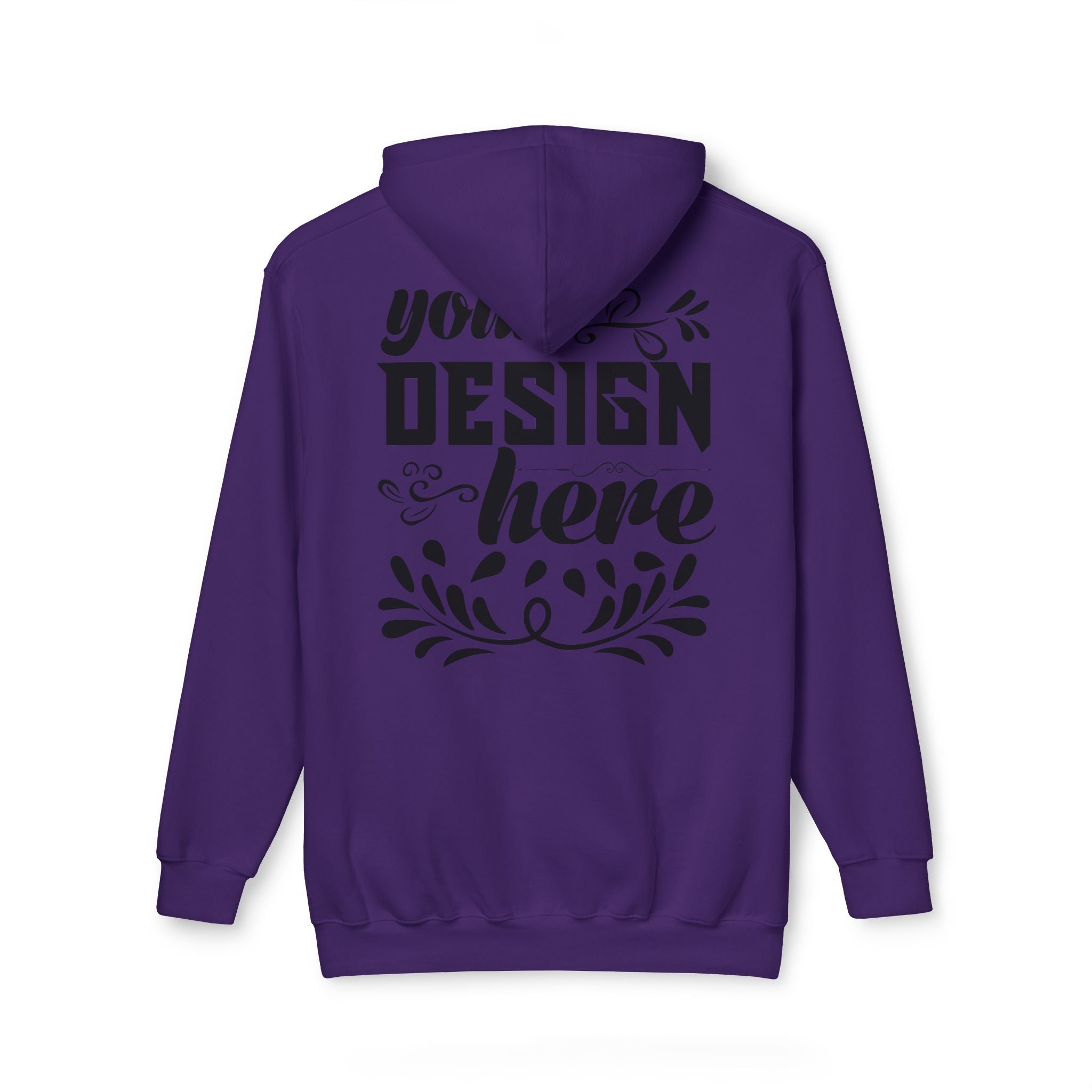 Customizable Bayside 960 Unisex Heavyweight Hooded Sweatshirt Made in US