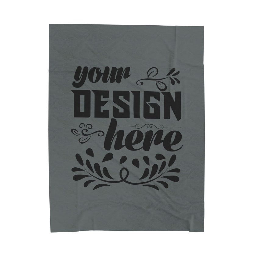 Customizable Velveteen Plush 300gsm Blanket One Sided Print 3 Sizes