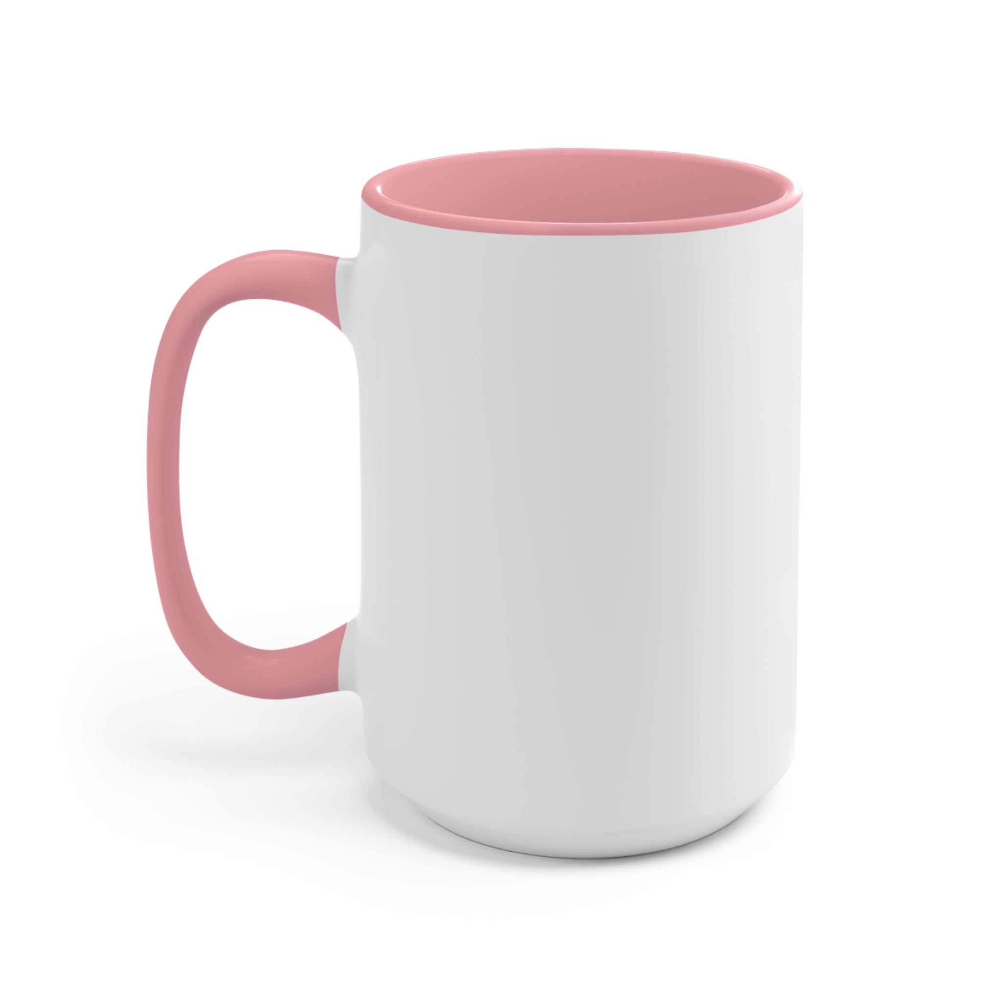 Customizable Accent Ceramic Mug 11oz 15oz Colored Interior and Handle