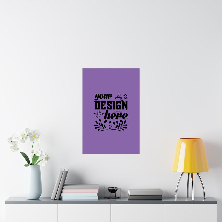 Customizable Matte Vertical Poster Print on Museum Grade Archival Paper