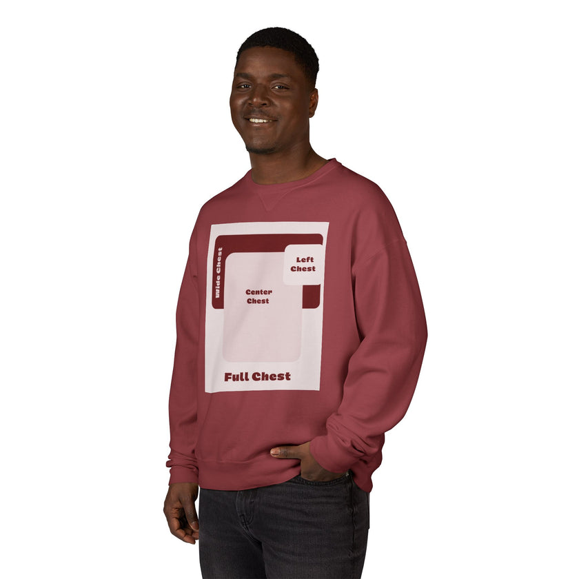 Customizable Hanes GDH400 Unisex Garment Dyed Crewneck Sweatshirt