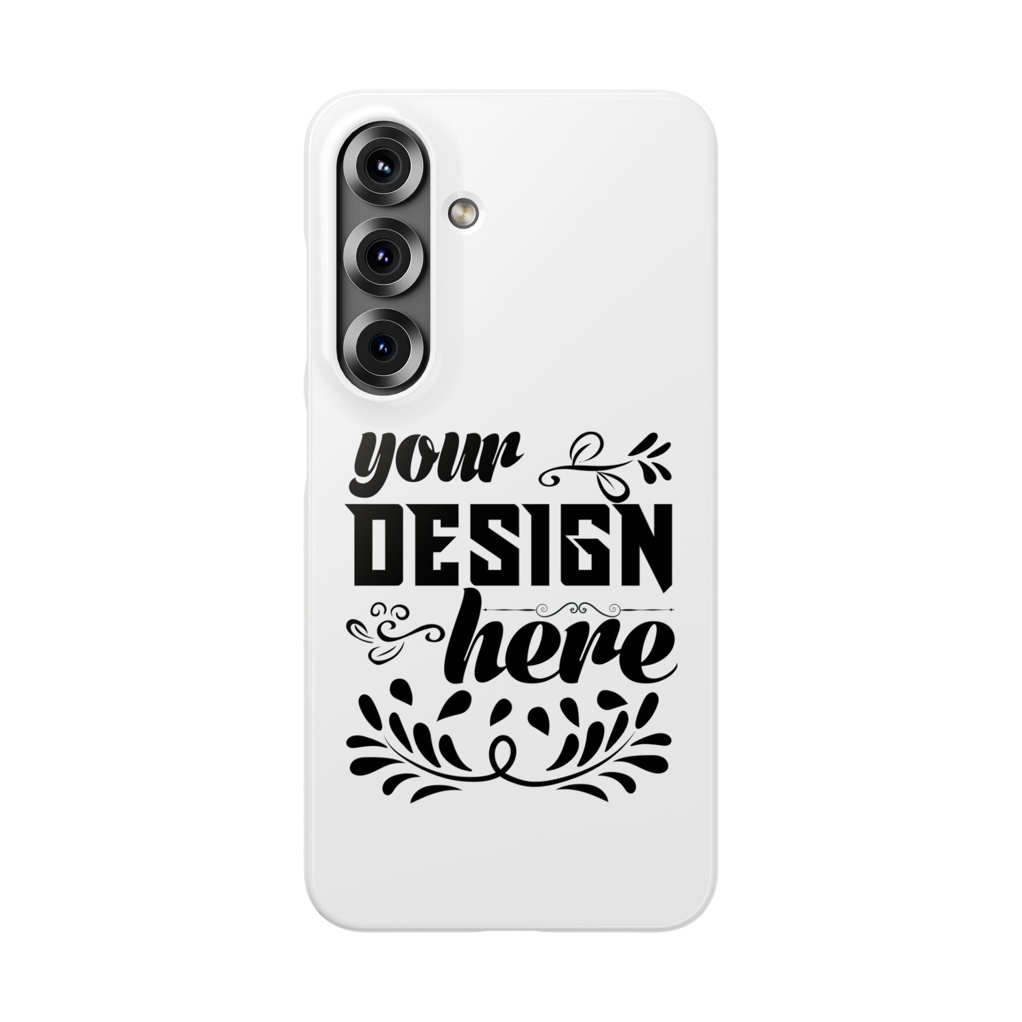 Customizable Snap Phone Case Slim Lightweight Polycarbonate Gloss Or Matte
