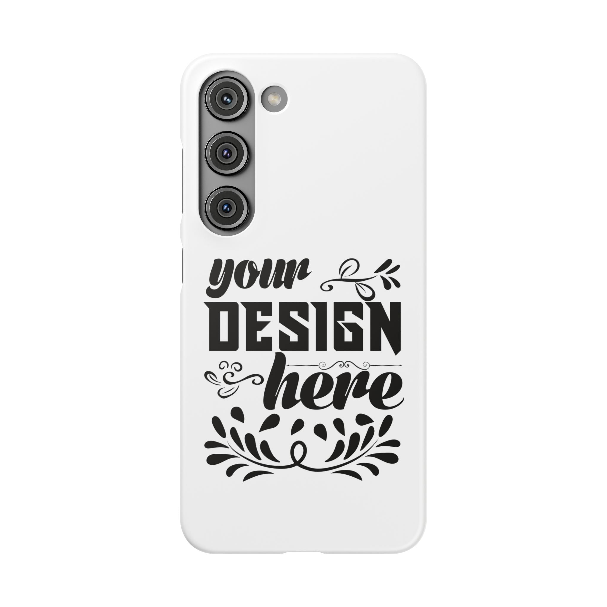 Customizable Snap Phone Case Slim Lightweight Polycarbonate Gloss Or Matte