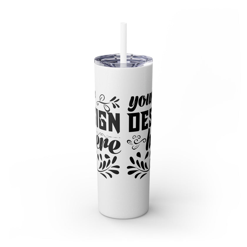 Customizable Maars 20oz Skinny Tumbler with Straw Stainless Steel