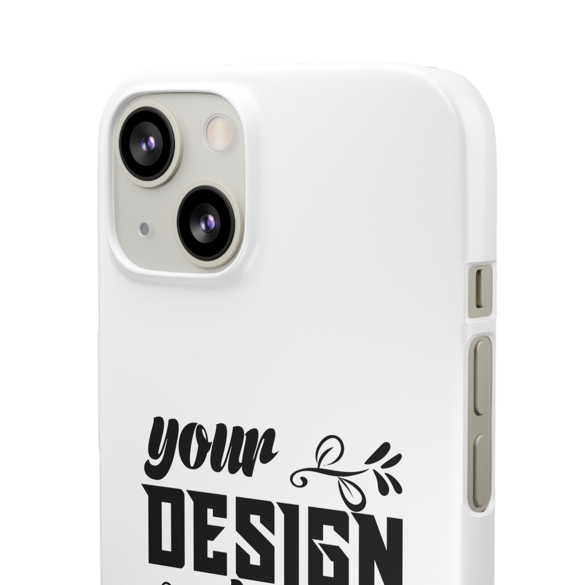 Customizable Snap Phone Case Slim Lightweight Polycarbonate Gloss Or Matte