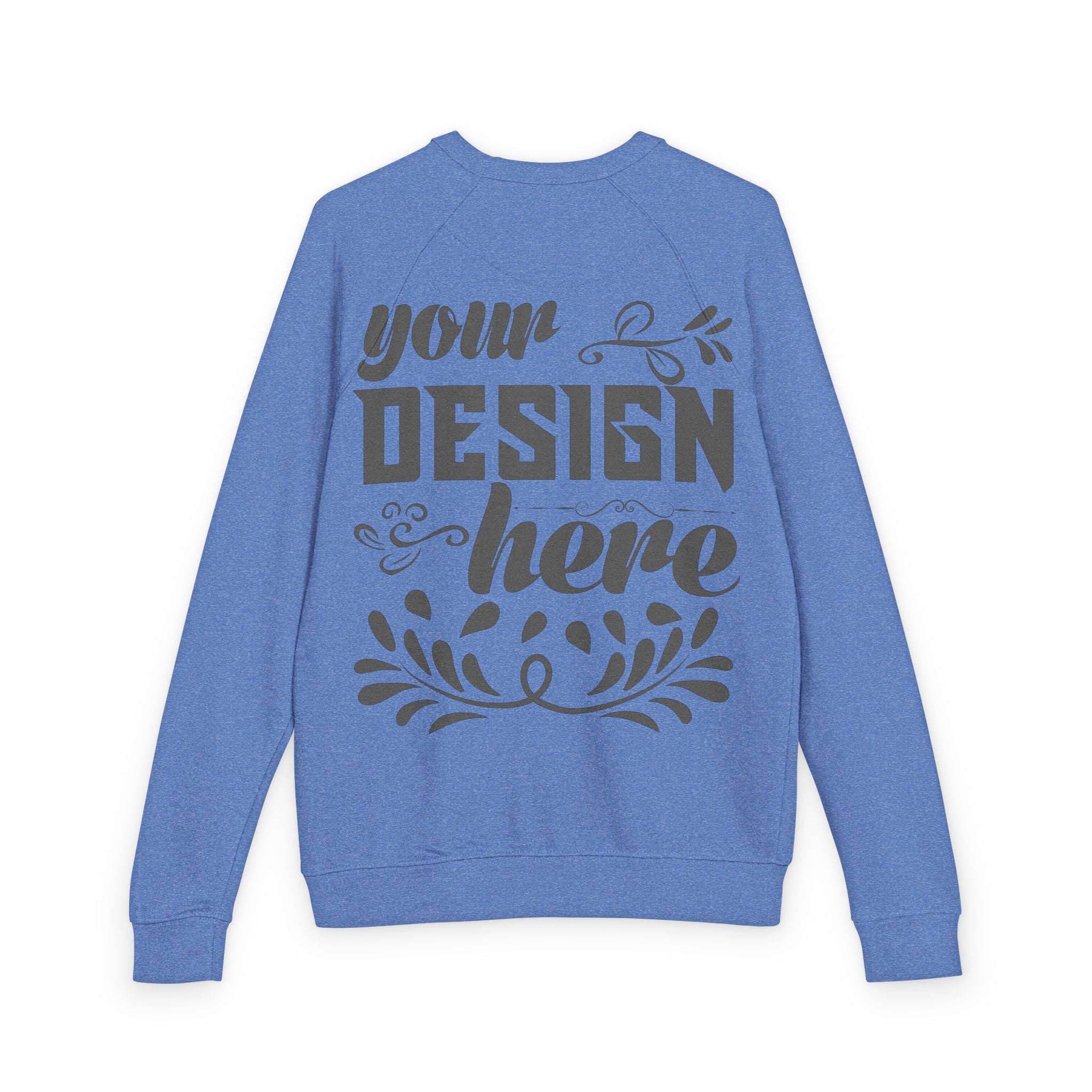 Customizable Lane Seven LS18004 Unisex French Terry Raglan Crewneck