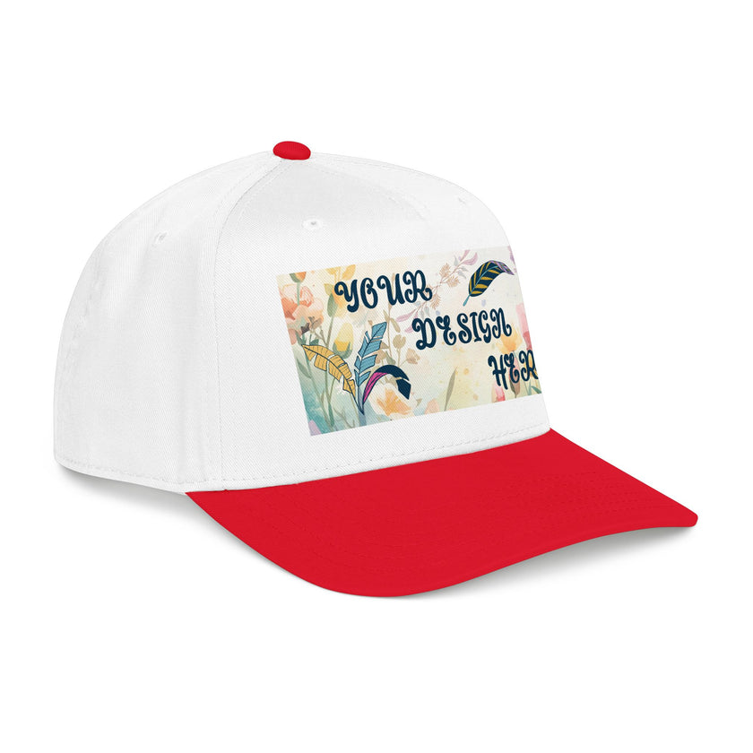 Customizable OTTO 31-069 Mid Profile 5 Panel Baseball Cap
