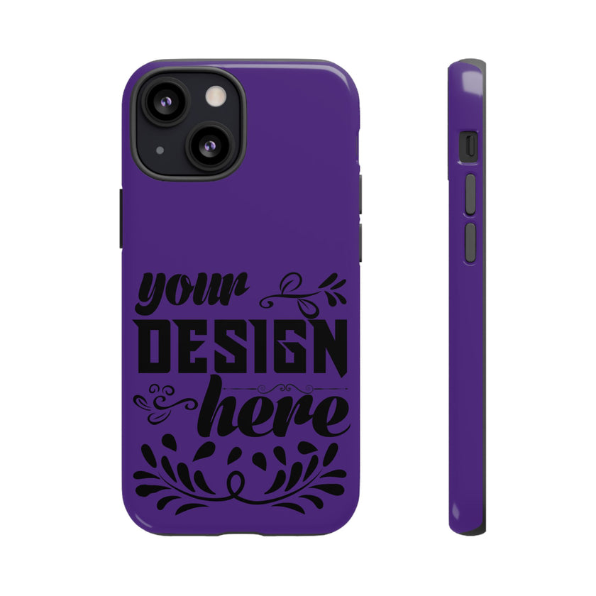 Customizable Tough Dual Layer Phone Case Polycarbonate TPU Liner Protective