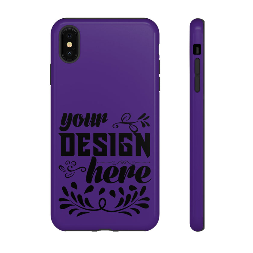 Customizable Tough Dual Layer Phone Case Polycarbonate TPU Liner Protective
