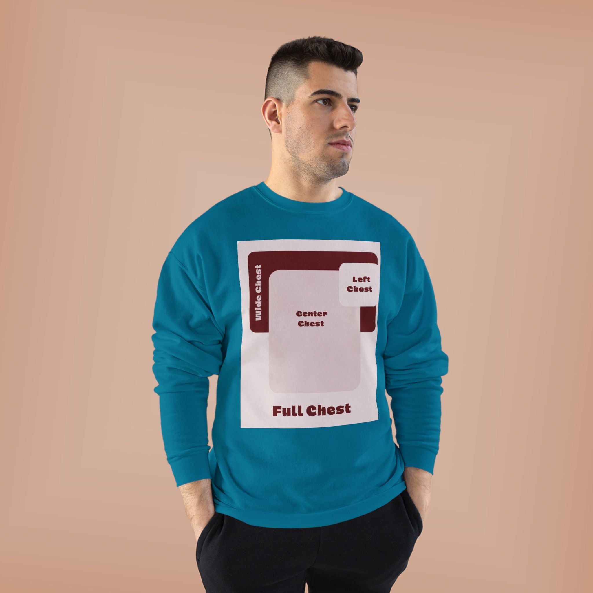 Customizable Unisex Hanes P160 EcoSmart  Crewneck Sweatshirt