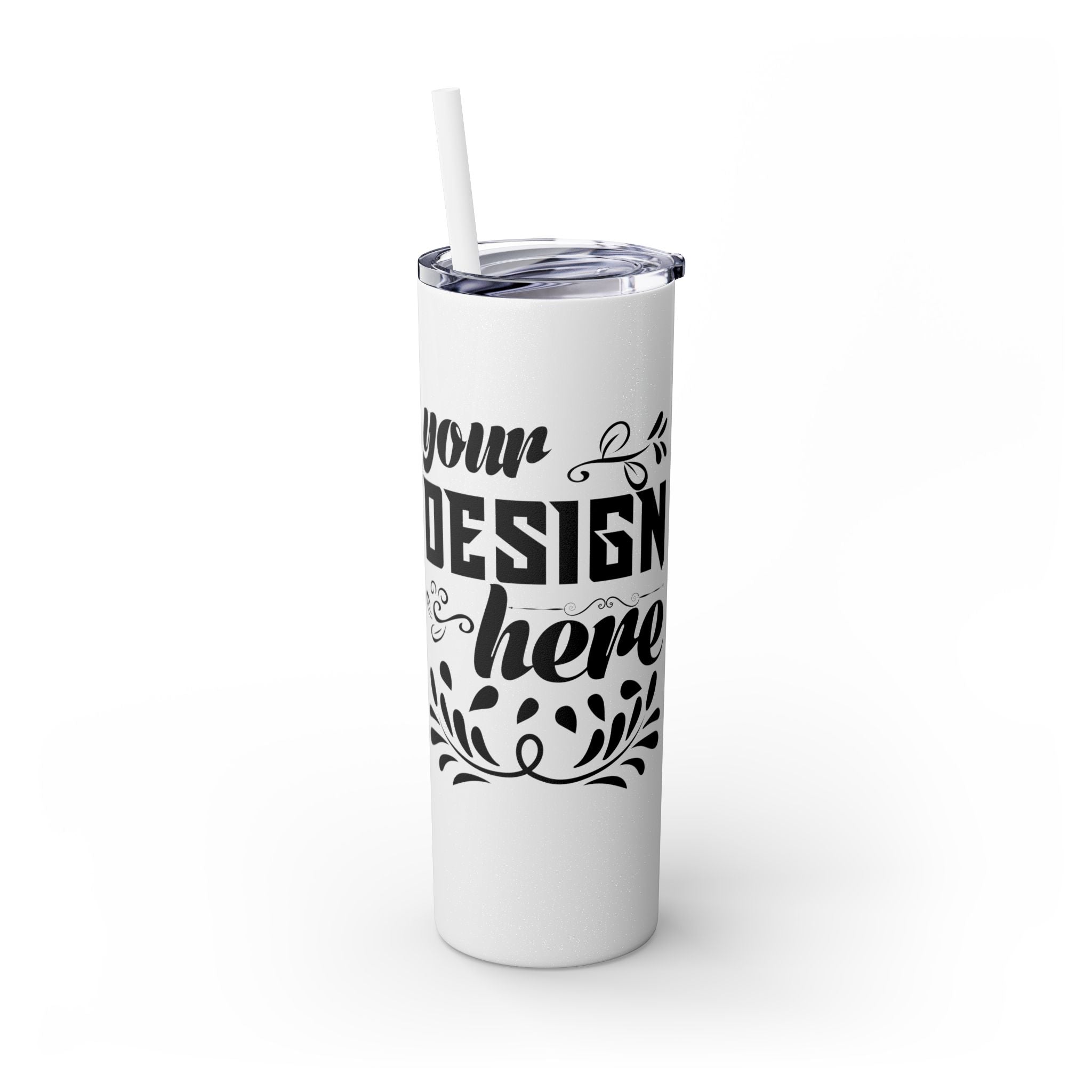 Customizable Maars 20oz Skinny Tumbler with Straw Stainless Steel