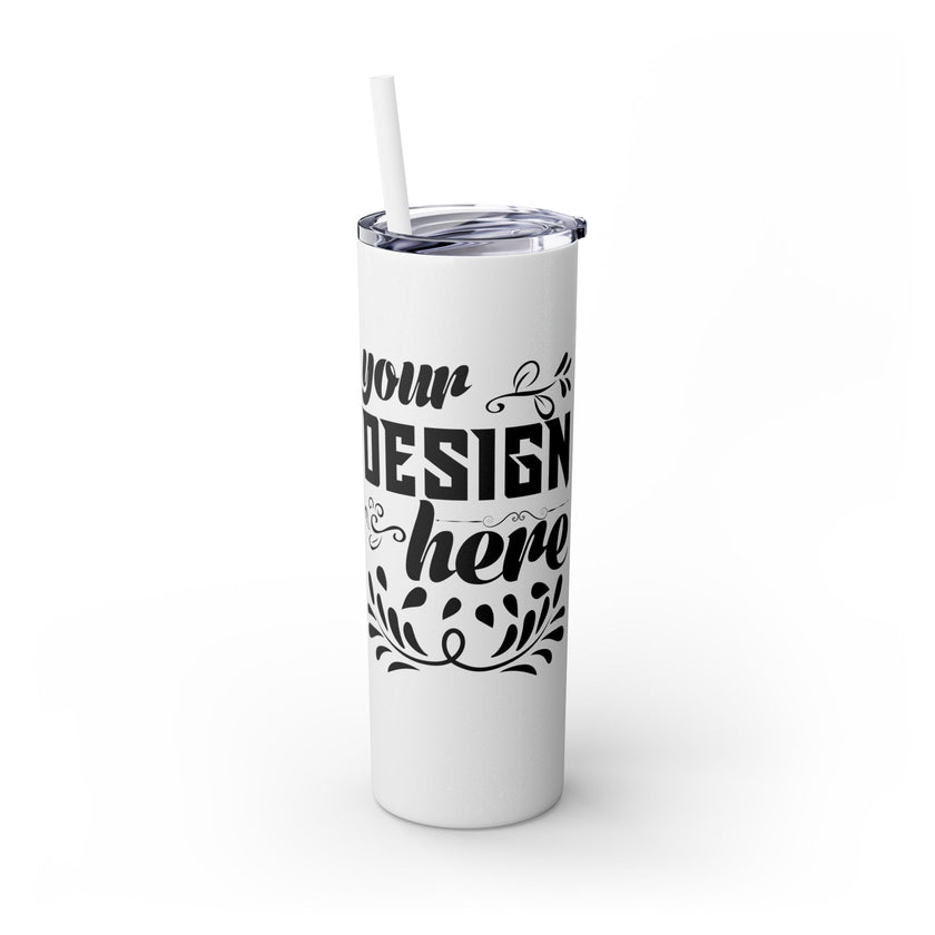 Customizable Maars 20oz Skinny Tumbler with Straw Stainless Steel