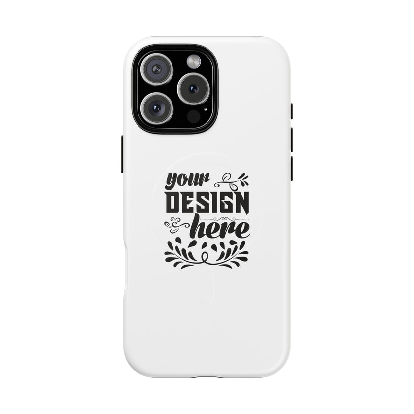 Customizable Tough Magnetic Phone Case Dual Layer Polycarbonate TPU Liner