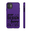 Customizable Tough Dual Layer Phone Case Polycarbonate TPU Liner Protective